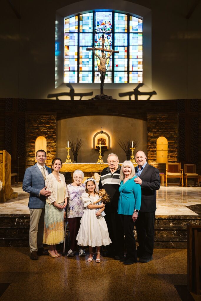 pittsburgh lifestyle family photography first communion dress