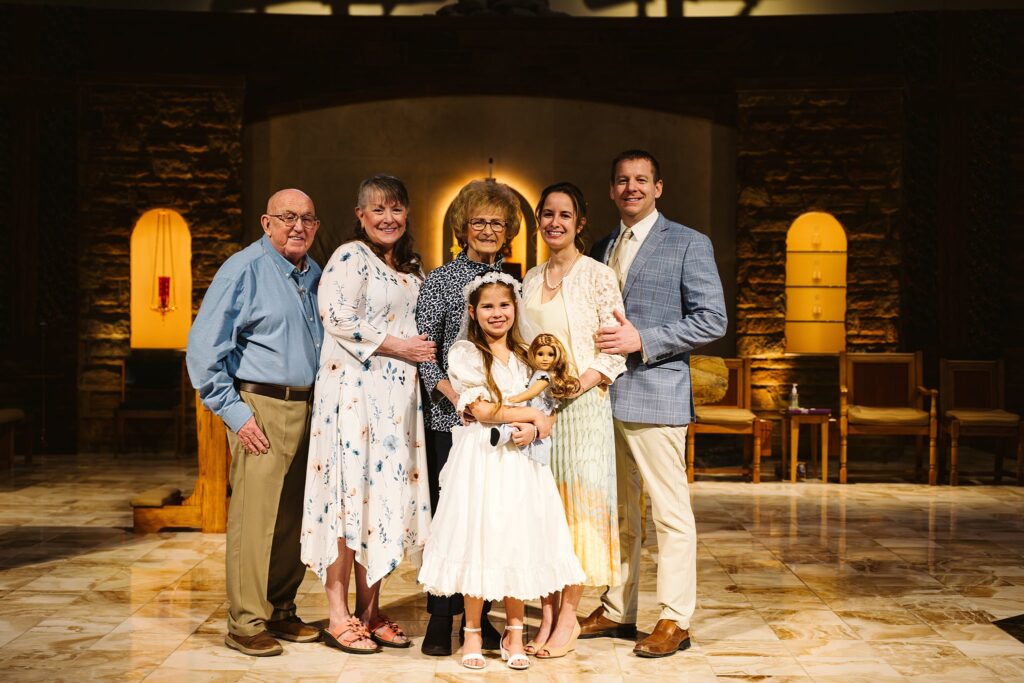 pittsburgh lifestyle family photography first communion dress