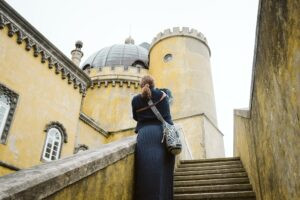 Laura Mares, pittsburgh photographer, in Sintra Portugal. Captured by Anna Grace Visuals
