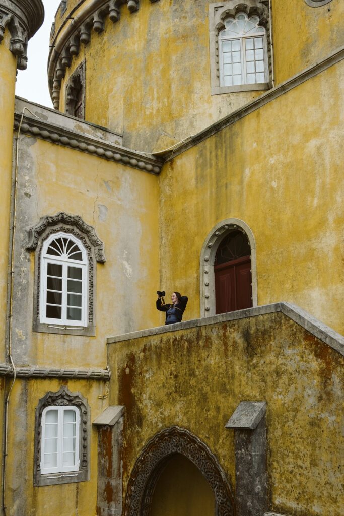 Laura Mares, pittsburgh photographer, in Sintra Portugal. Captured by Anna Grace Visuals