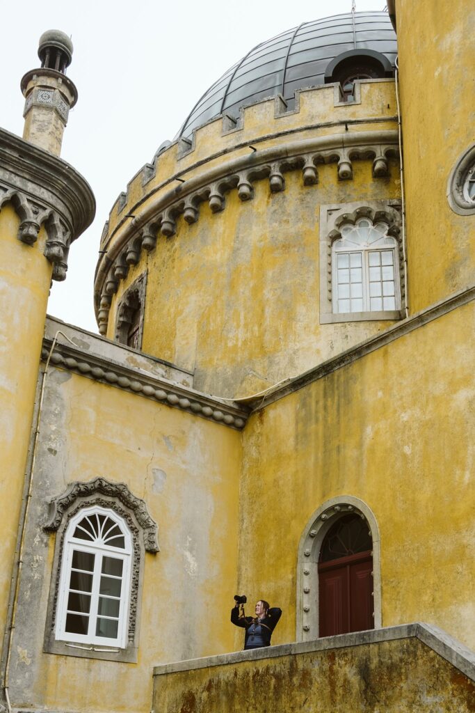Laura Mares, pittsburgh photographer, in Sintra Portugal. Captured by Anna Grace Visuals