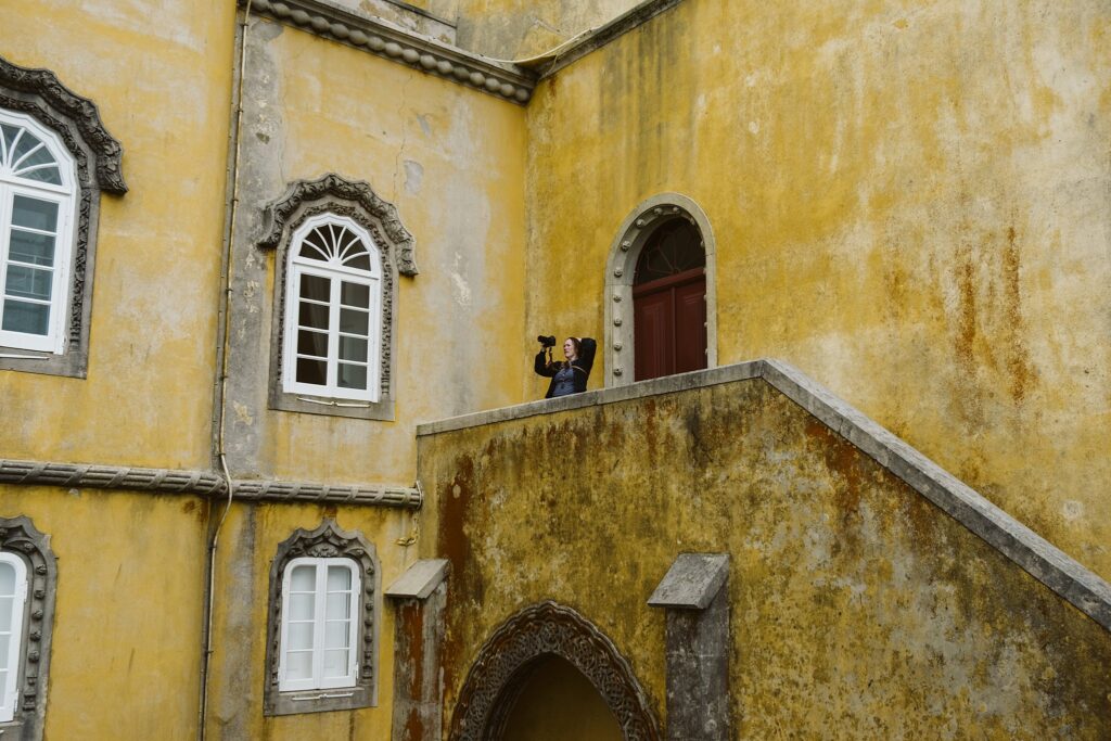 Laura Mares, pittsburgh photographer, in Sintra Portugal. Captured by Anna Grace Visuals