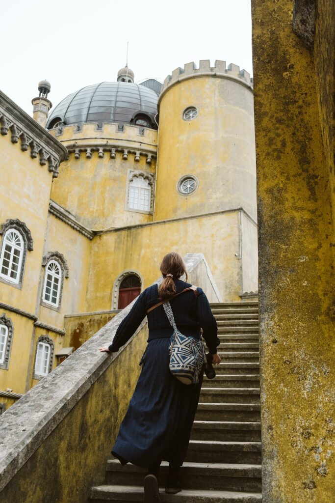 Laura Mares, pittsburgh photographer, in Sintra Portugal. Captured by Anna Grace Visuals