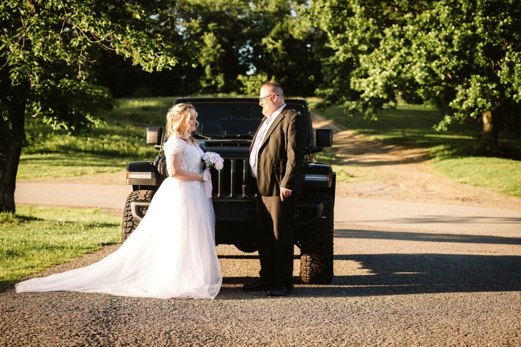 outdoor wedding couple portraits near Pittsburgh, PA
