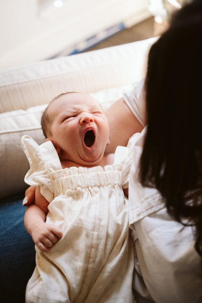 yawning baby lifestyle photograph