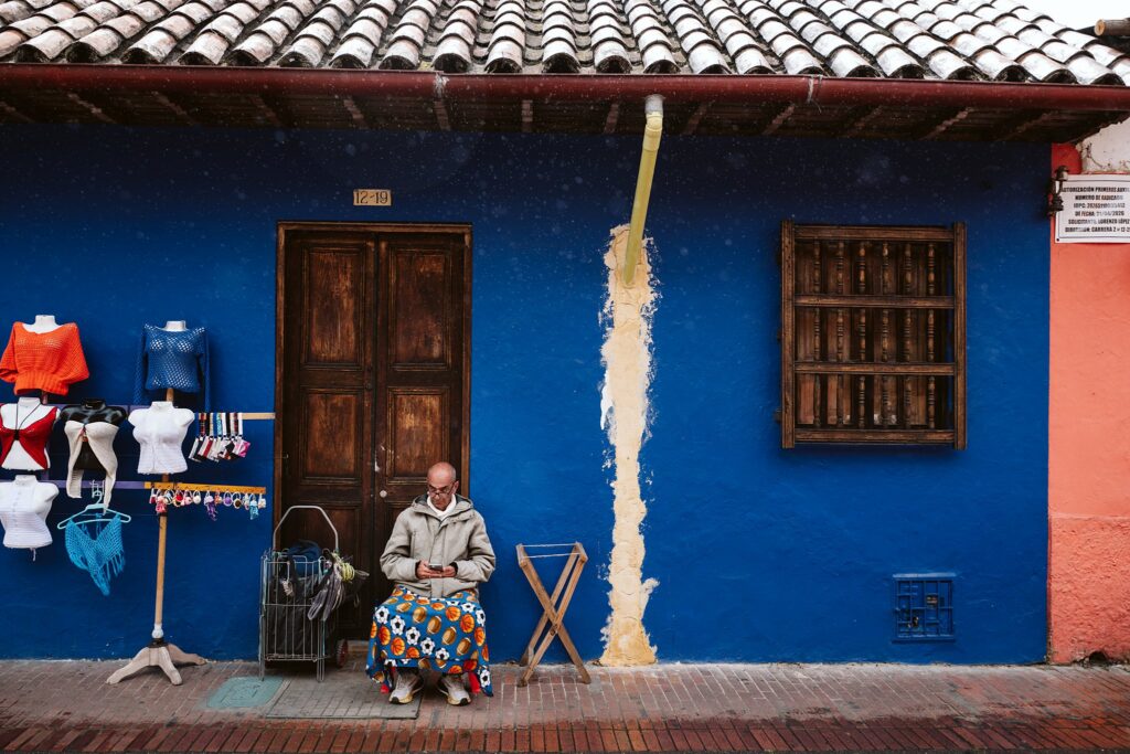 colorful building in bogota