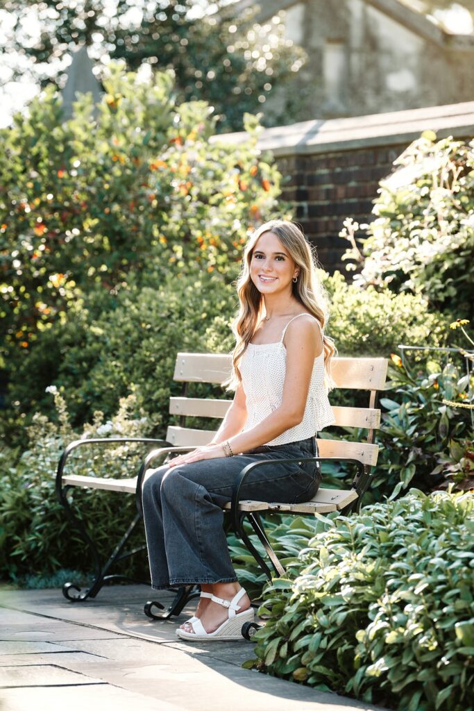 Pittsburgh senior photography session at Mellon Park