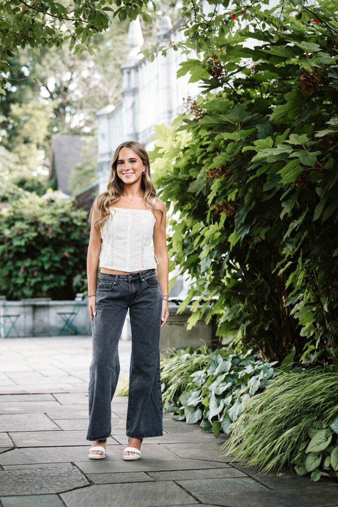 Pittsburgh senior photography session at Mellon Park