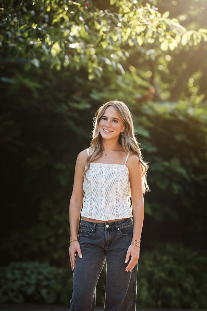 Pittsburgh senior photography session at Mellon Park